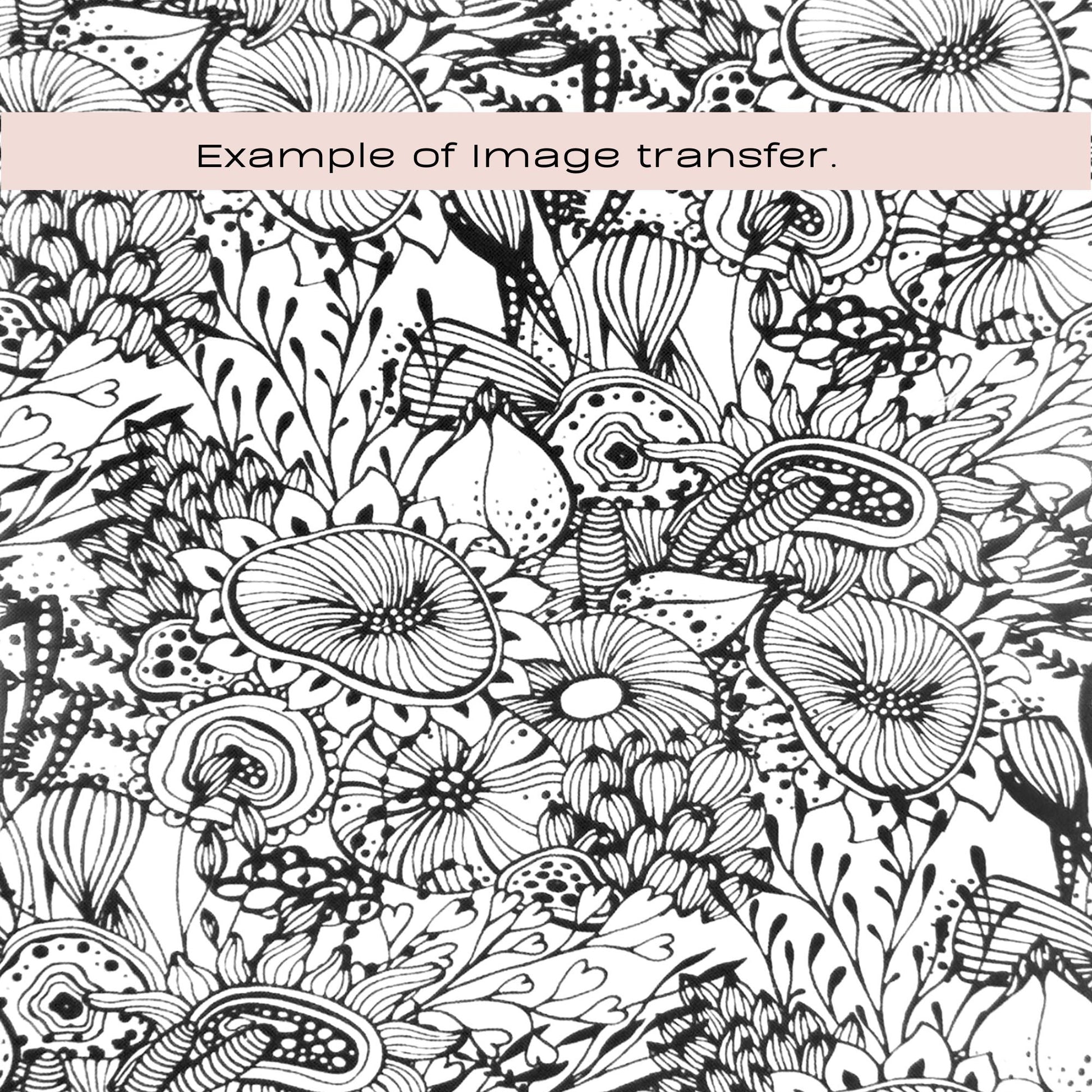 Floral Reef Silkscreen Stencil | Coral Flower Pattern -