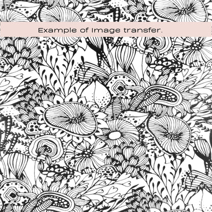 Floral Reef Silkscreen Stencil | Coral Flower Pattern -