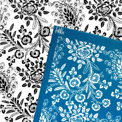 floral embroidery silkscreen