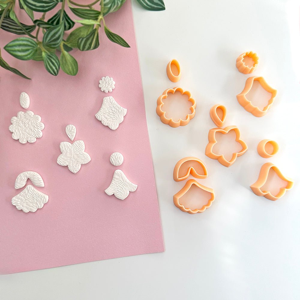 Florals Clay Cutter Starter Kit | 10 Piece Set - 