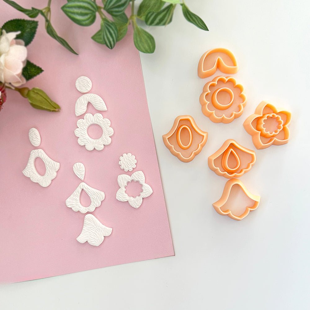 Florals Clay Cutter Starter Kit | 10 Piece Set - 