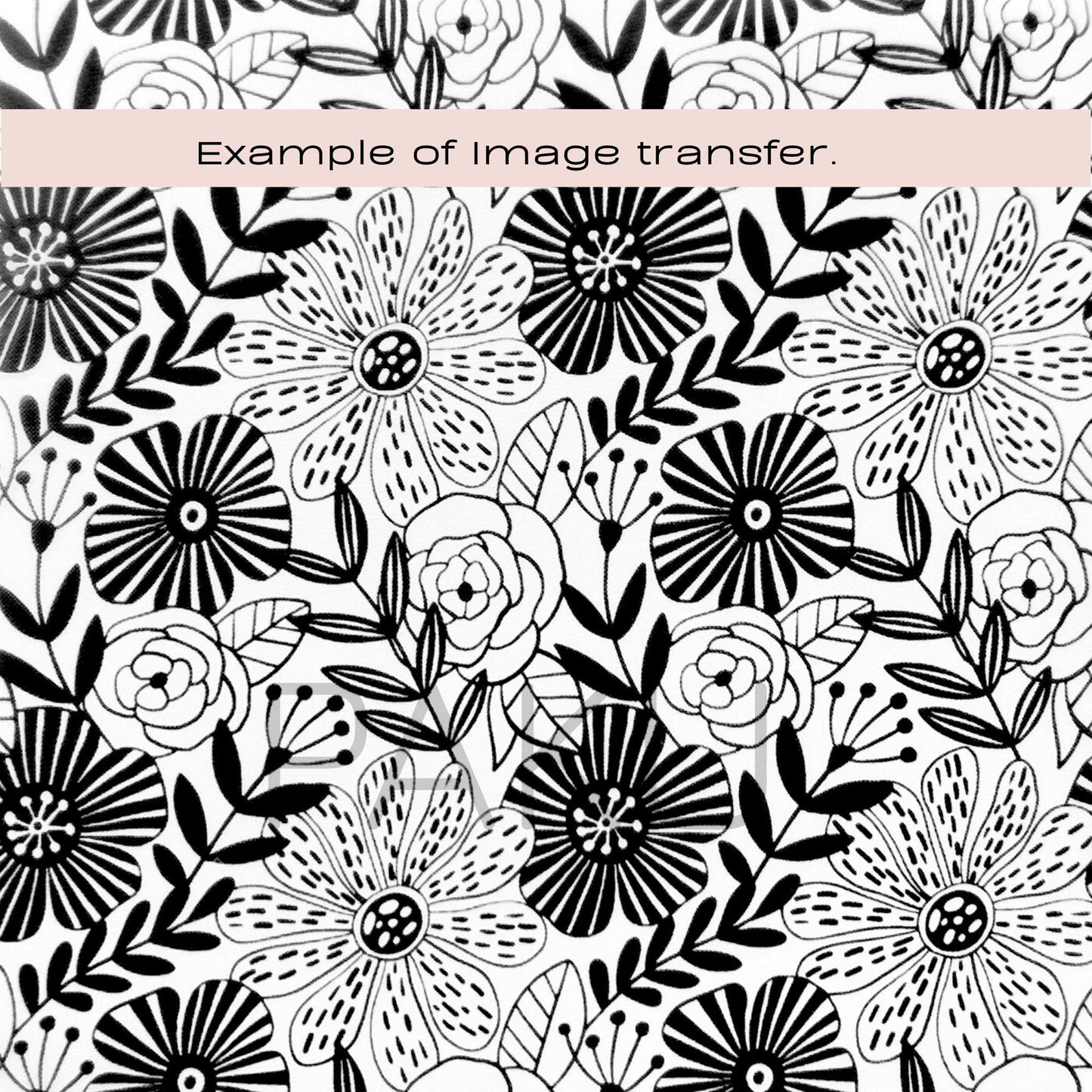 Funky Flowers Silkscreen Stencil - 