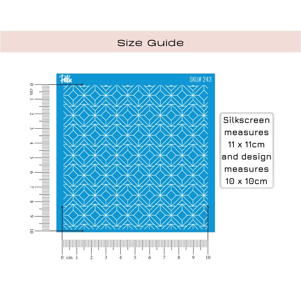 Geo Diamond Silkscreen Stencil - 