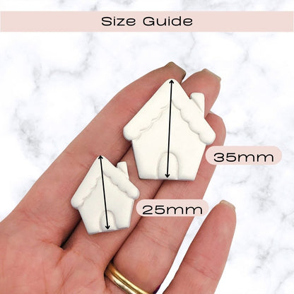 Gingerbread House Clay Cutter | Christmas Embossed Cutting Tool. - 
