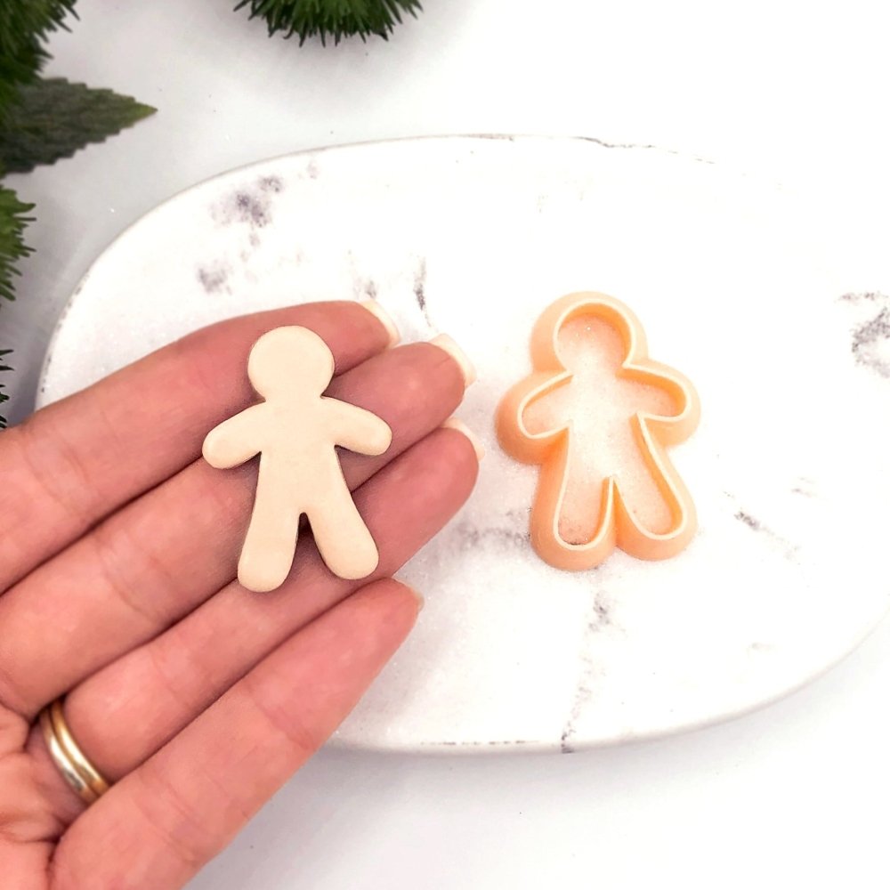 Gingerbread Man Polymer Clay Cutter |  Novelty | Christmas | Kaly and Klay
