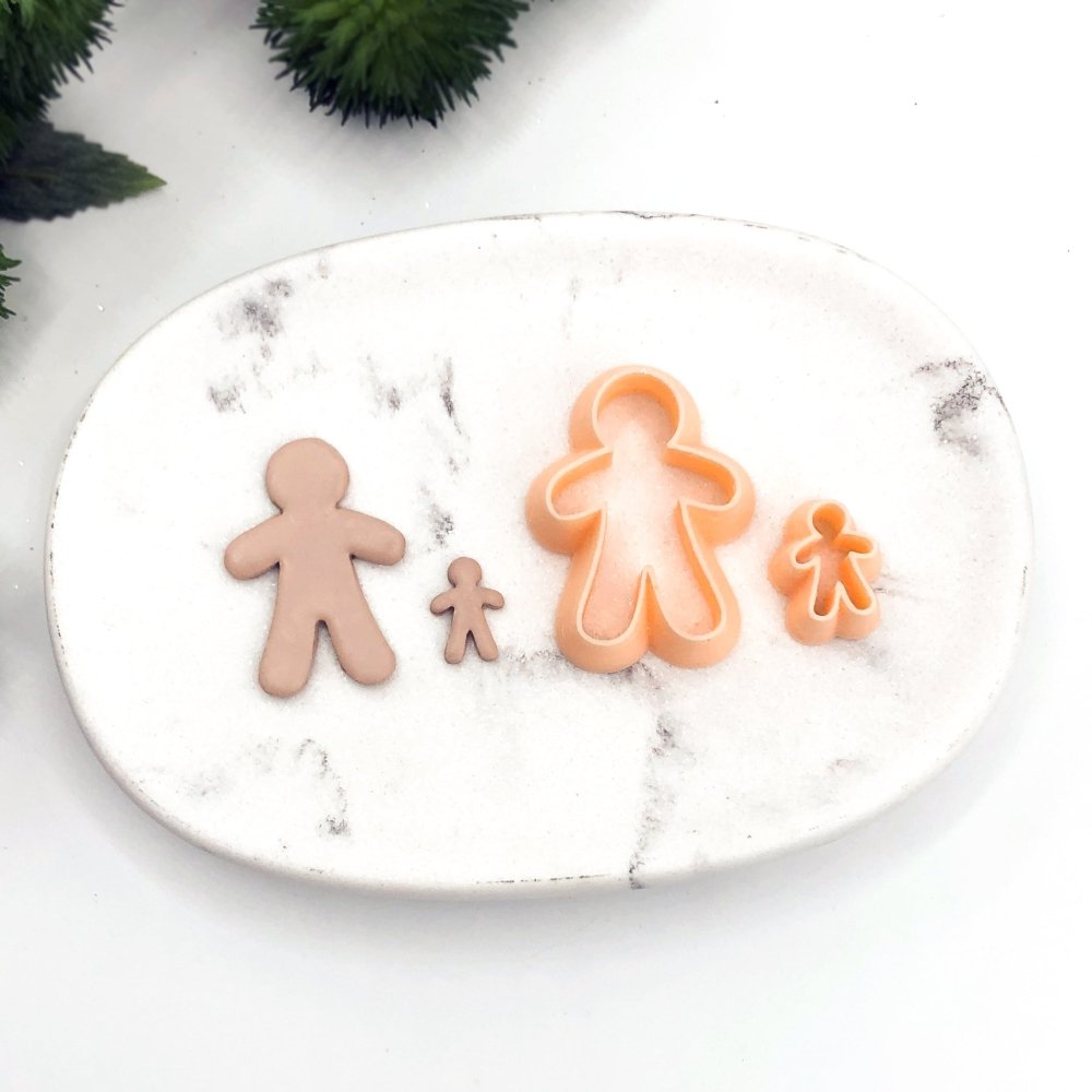 Gingerbread Man Polymer Clay Cutter |  Novelty | Christmas | Kaly and Klay