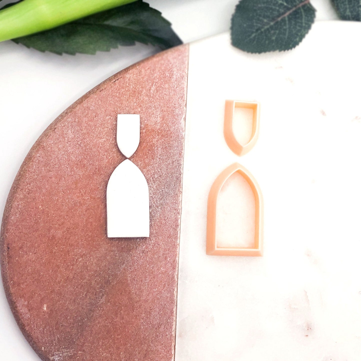 Gothic arch clay cutter for jewellery makers