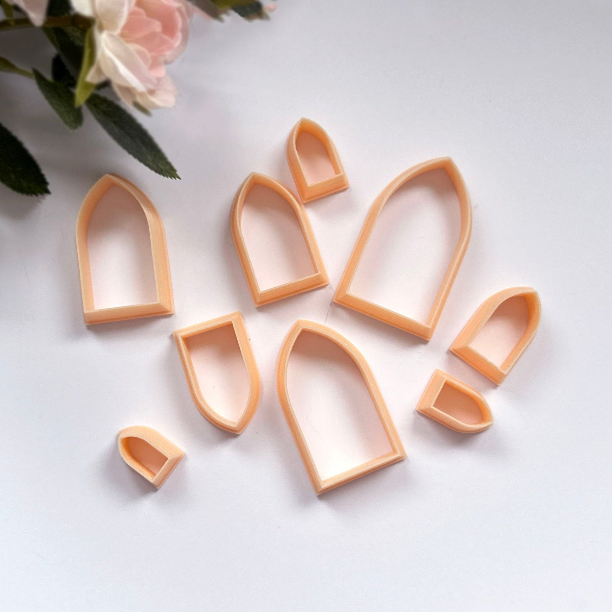 Gothic arch clay cutter for jewellery makers