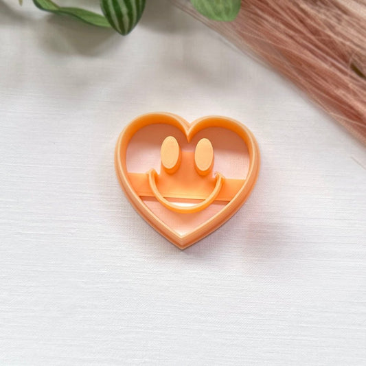 Heart Face with a Smile Clay Cutter - 
