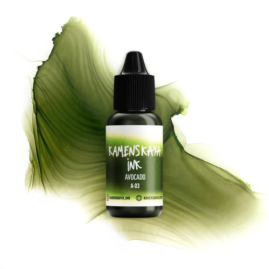 Kamenskaya Alcohol Ink 15ml | Core A-03 Avocado -
