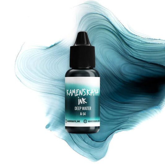 Kamenskaya Alcohol Ink 15ml | Core A-14 Deep Water -