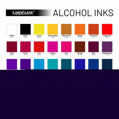 Kamenskaya Alcohol Ink 15ml | Core A-14 Deep Water -