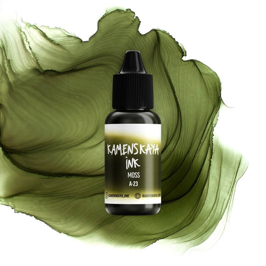 Kamenskaya Alcohol Ink 15ml | Core A-23 Moss -