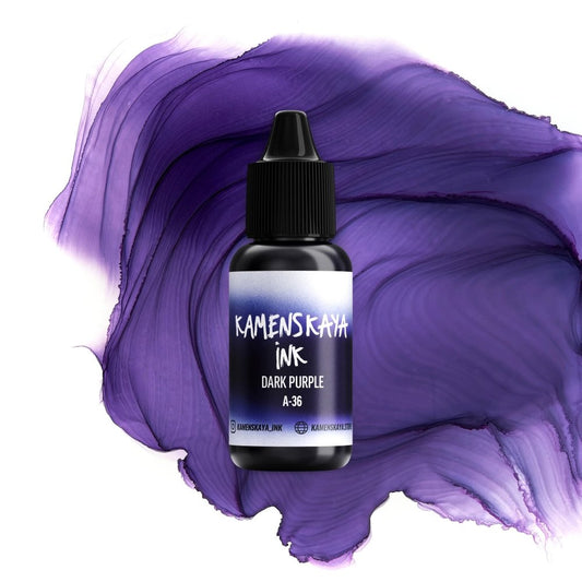 Kamenskaya Alcohol Ink 15ml | Core A-36 Dark Purple -