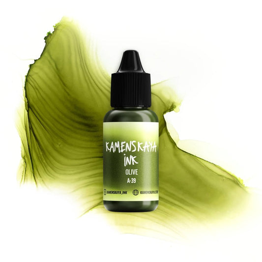 Kamenskaya Alcohol Ink 15ml | Core A-39 Olive -