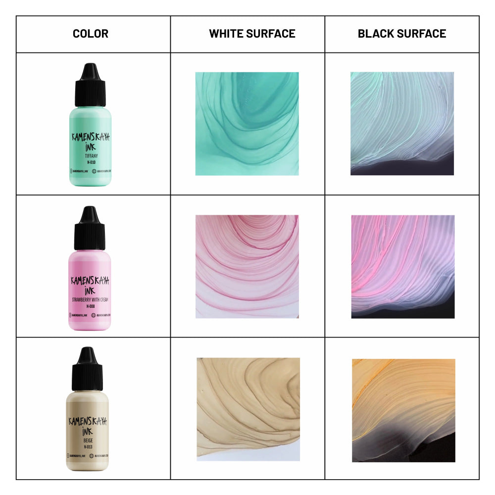 Kamenskaya Alcohol Ink 15ml | Nude N-003 Mint -