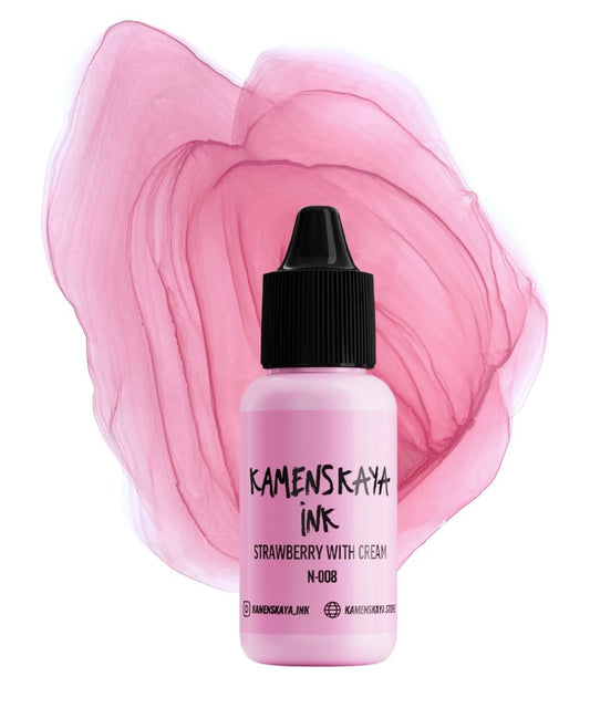 Kamenskaya Alcohol Ink 15ml | Nude N-008 Strawberry with Cream -