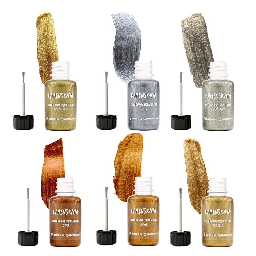 Kamenskaya Liquid Gilding Set | 6 Shades -