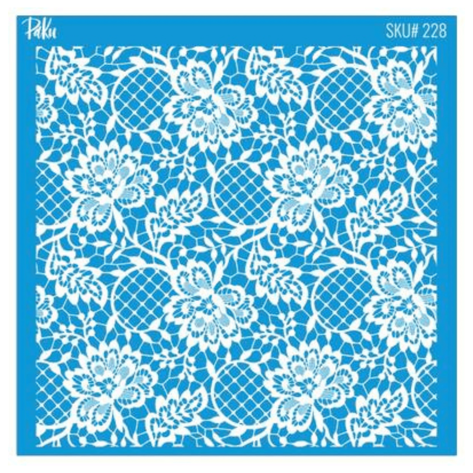 Lace vintage inspired silkscreen stencil for use with polymer clay jewellery making