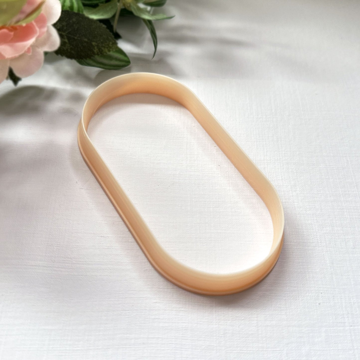 Oval capsule large clay cutter for making trinkets dishes, coasters, clocks, plates and wall art