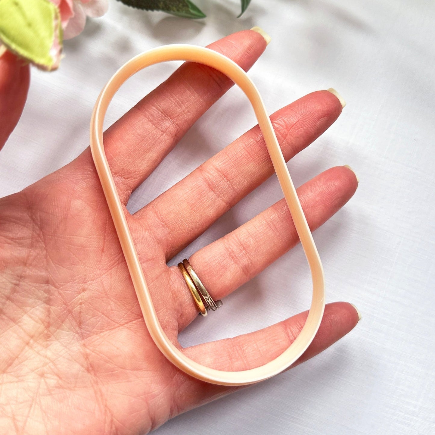 Oval capsule large clay cutter for making trinkets dishes, coasters, clocks, plates and wall art