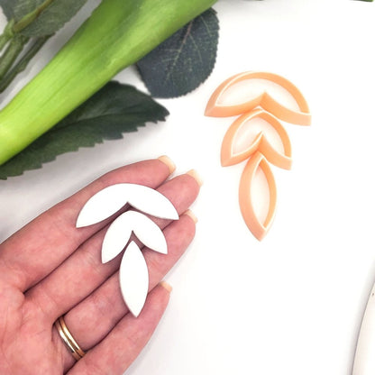 Leaf Clay Cutters | Triple Tiered Set - 