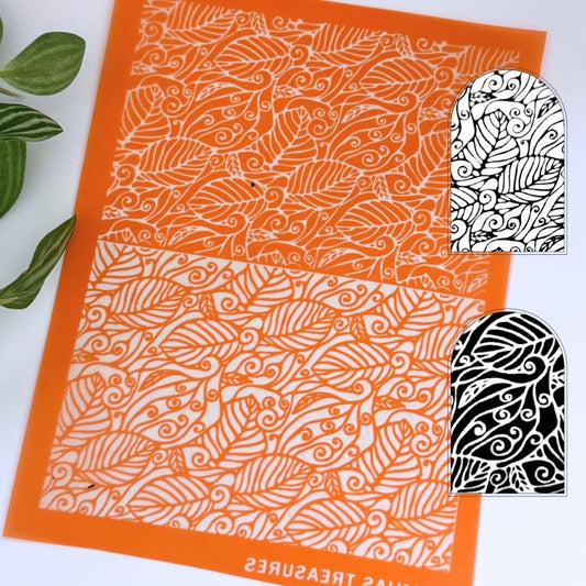 Leaf Duo Silkscreen Stencil -