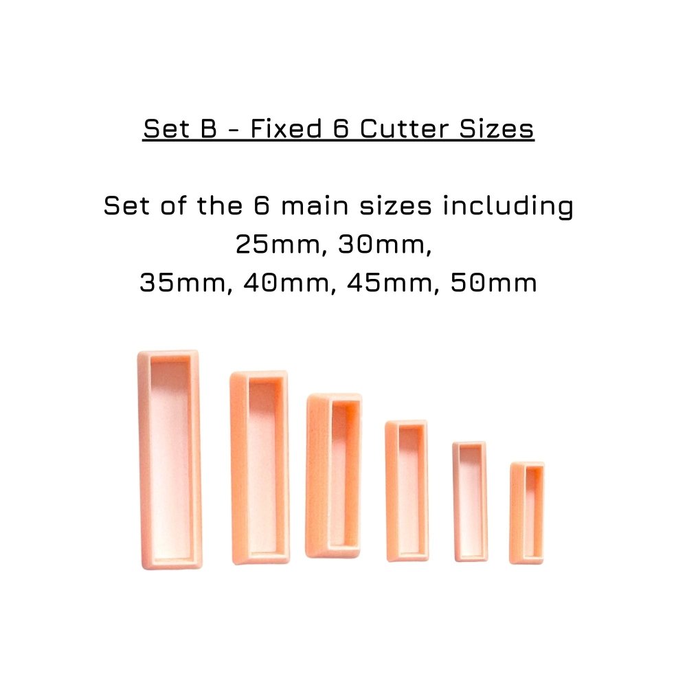 Long Thin Rectangle Clay Cutter -