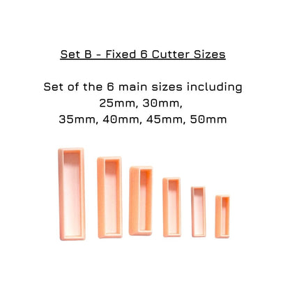 Long Thin Rectangle Clay Cutter -