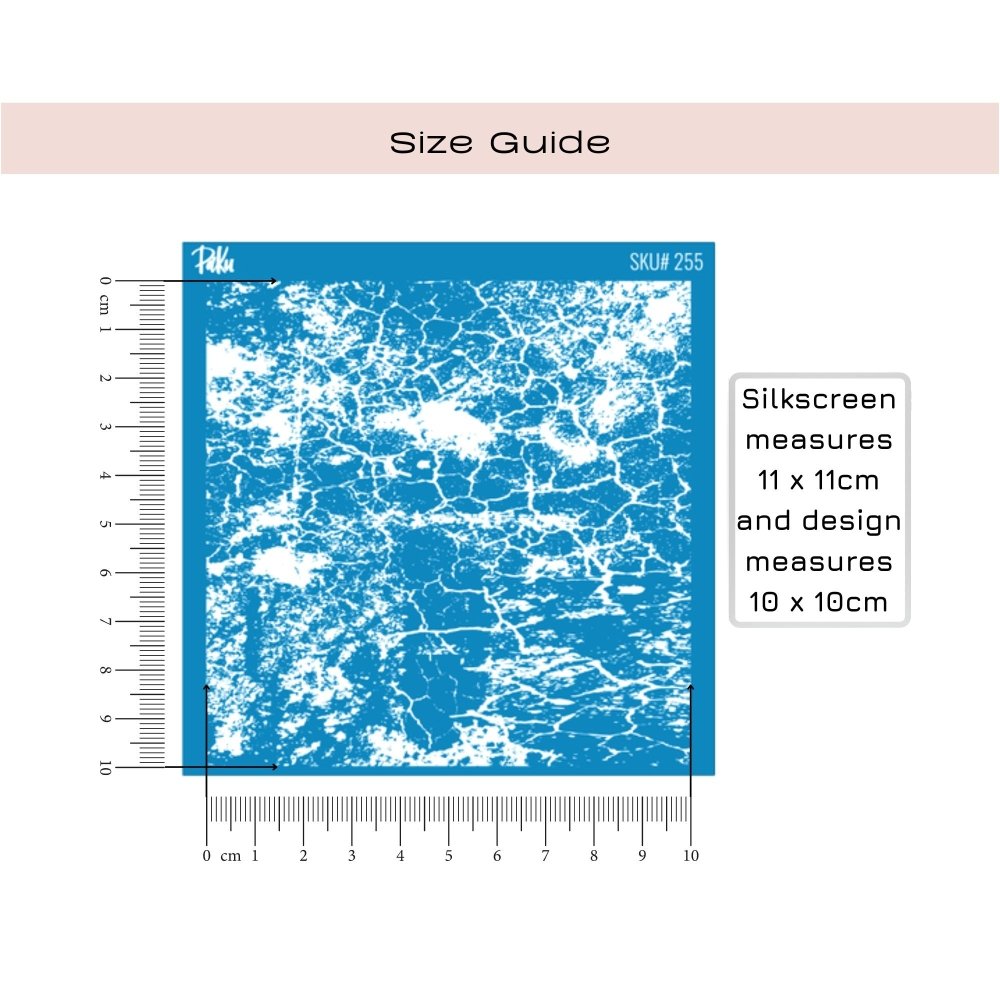 Marble Silkscreen Stencil | Marbled Effect Cracked Pattern - 