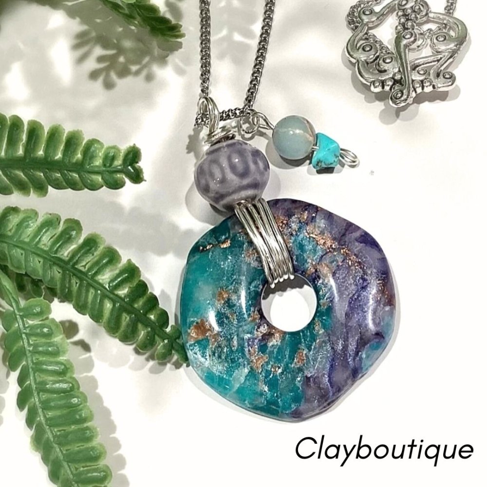 Organic Circle 2 Clay Cutter | Pebble Stone Donut -