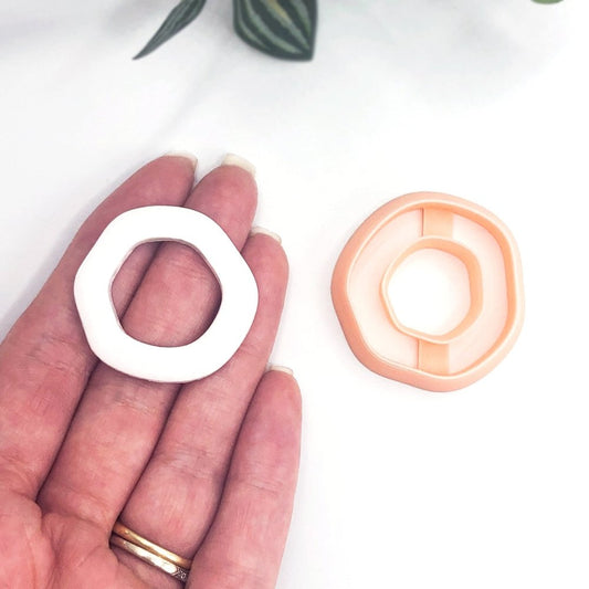 Organic Slim Circle Clay Cutter | Donut - for handmade jewellery makers