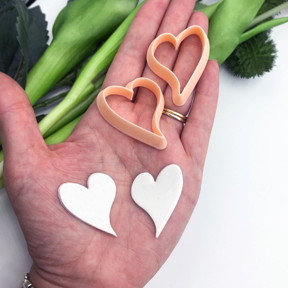 Organic Heart Polymer Clay Cutter| Valentines -Kaly and Klay