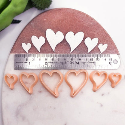 Organic Heart Polymer Clay Cutter| Valentines -Kaly and Klay