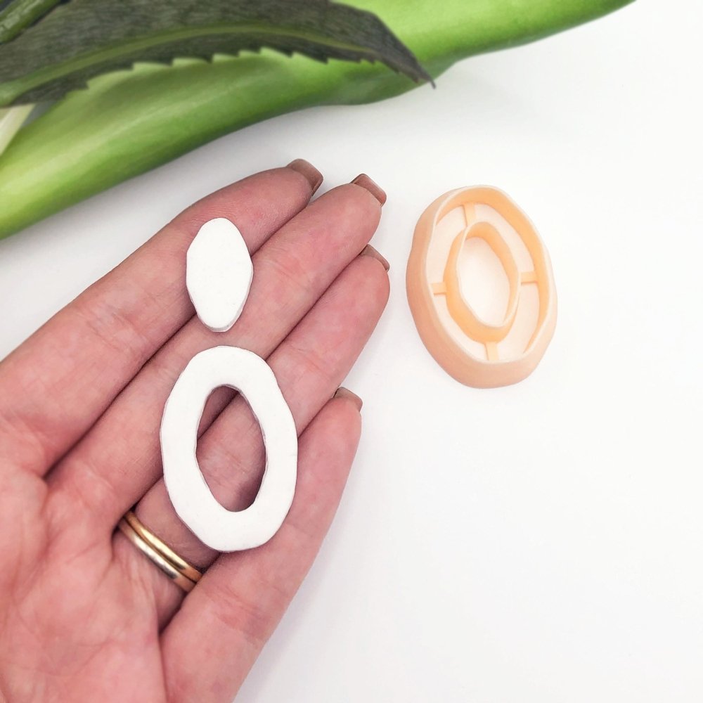 Organic Oval Donut Clay Cutter - 