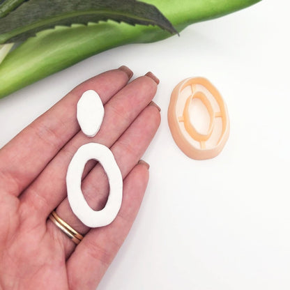 Organic Oval Donut Clay Cutter - 