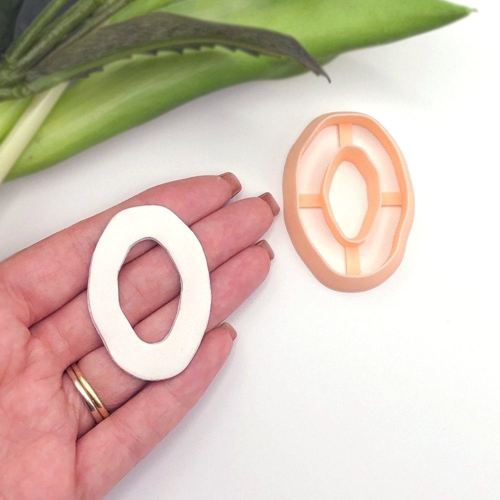 Organic Oval Donut Clay Cutter - 
