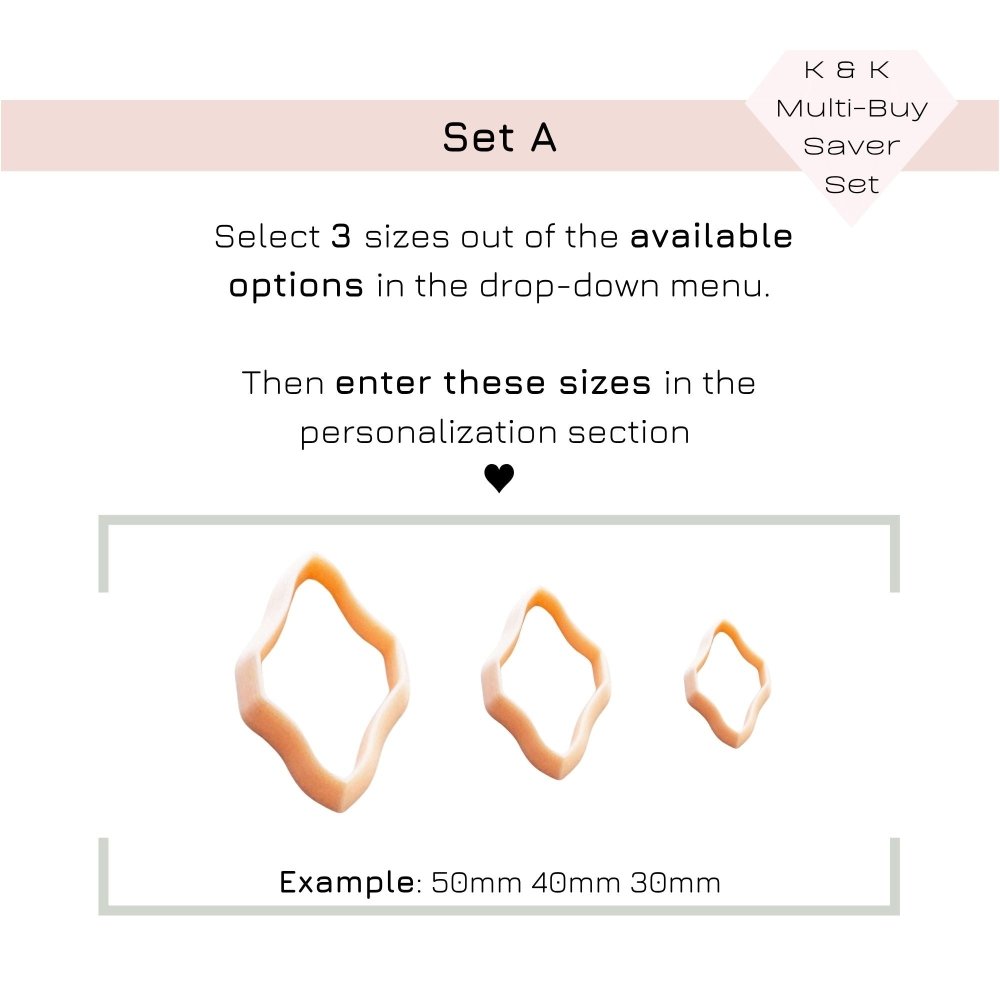 Ornate Diamond Clay Cutter - 