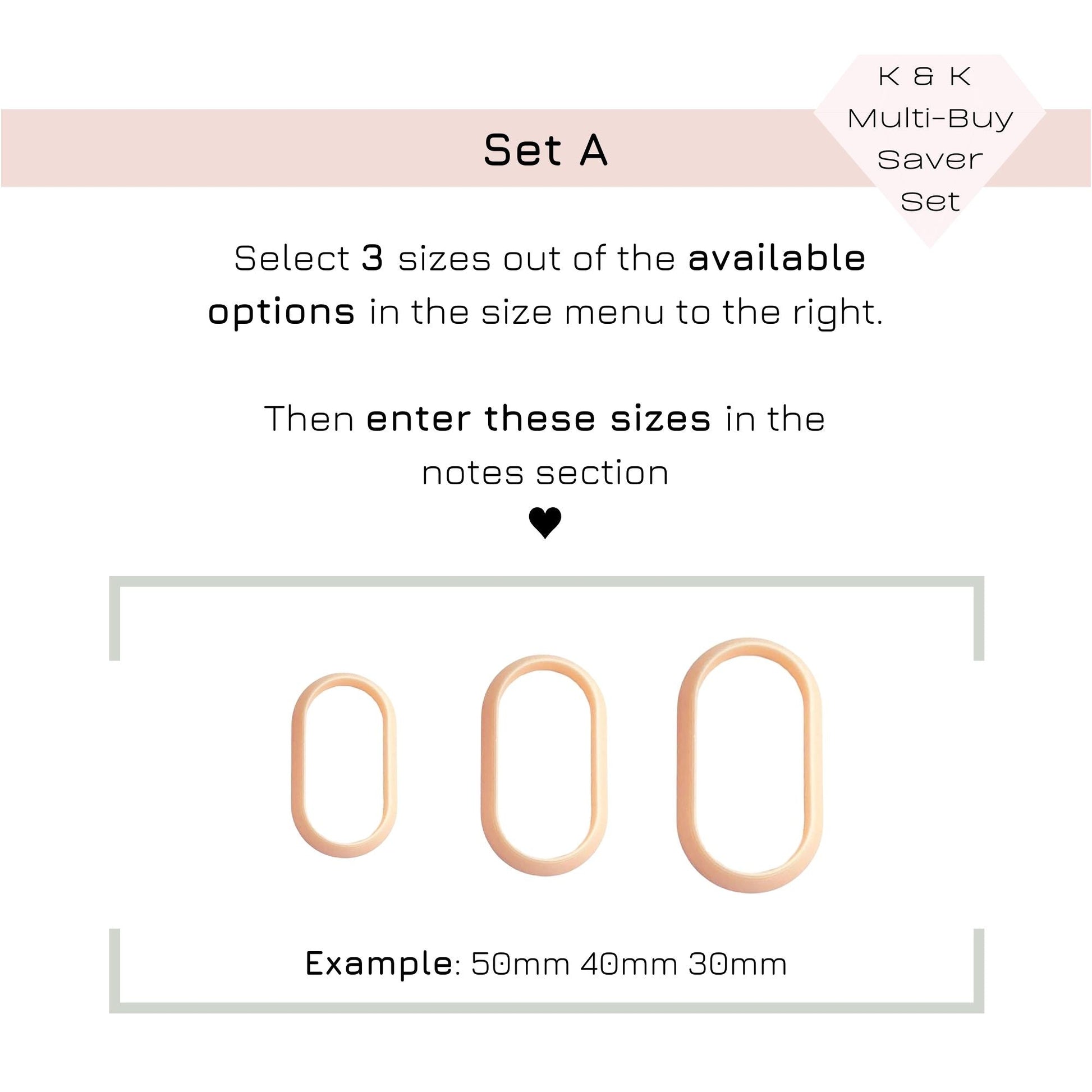 Oval Pill Shape Polymer Clay Cutter - 