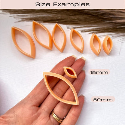 Oval Slim Marquise Clay Cutter -Kaly and Klay