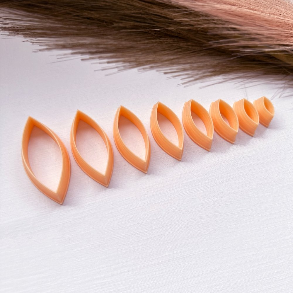 Oval Slim Marquise Clay Cutter -Kaly and Klay