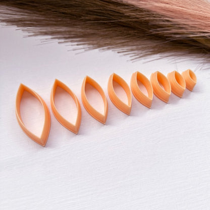 Oval Slim Marquise Clay Cutter -Kaly and Klay