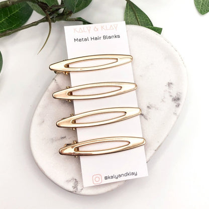 Pack of Barrette Hair Clip Blanks - 