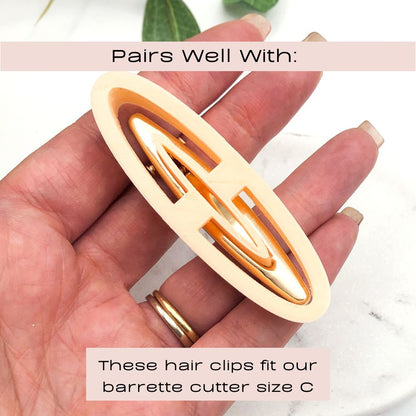 Pack of Barrette Hair Clip Blanks - 