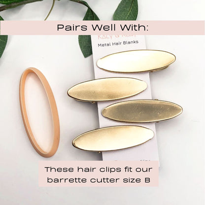 Pack of Gold Barrette Hair Clip Blanks - 