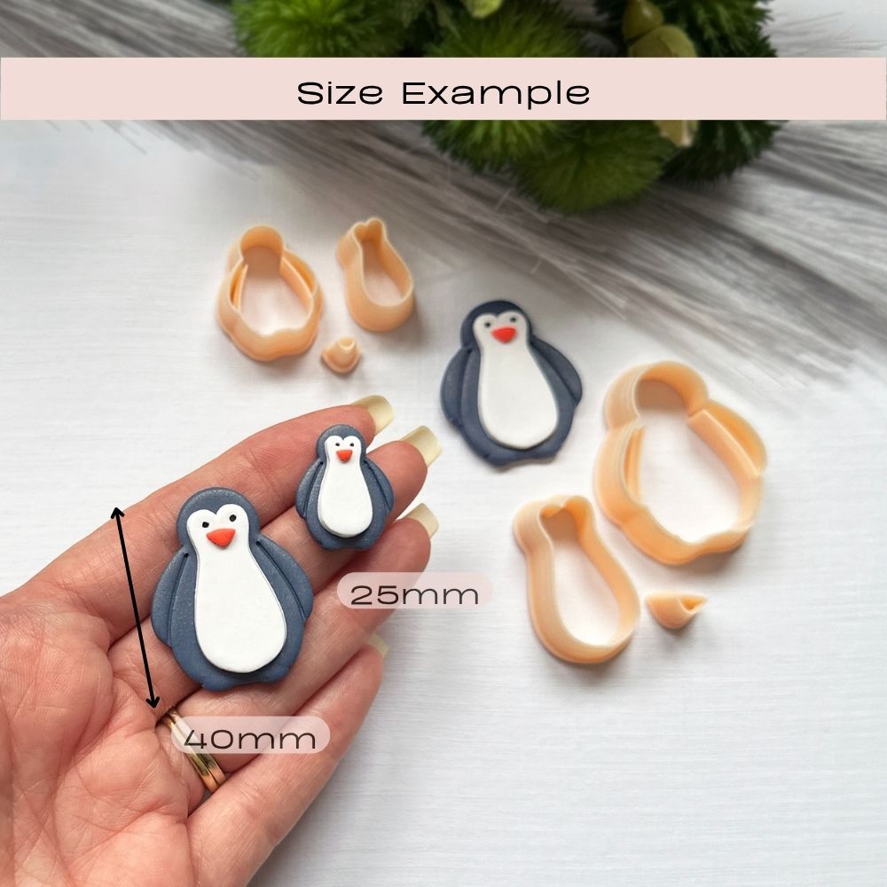 Penguin Clay Cutter | Set |  Novelty | Christmas | Kaly and Klay