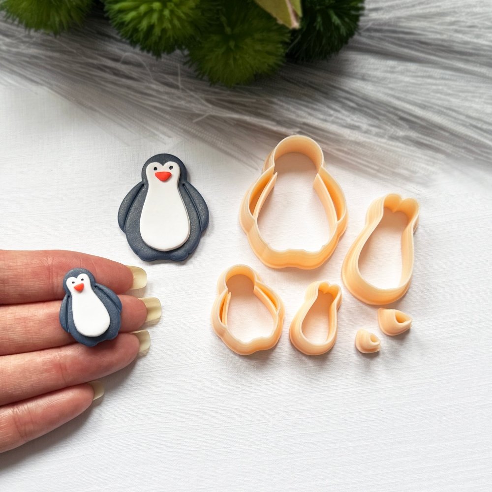 Penguin Clay Cutter | Set |  Novelty | Christmas | Kaly and Klay