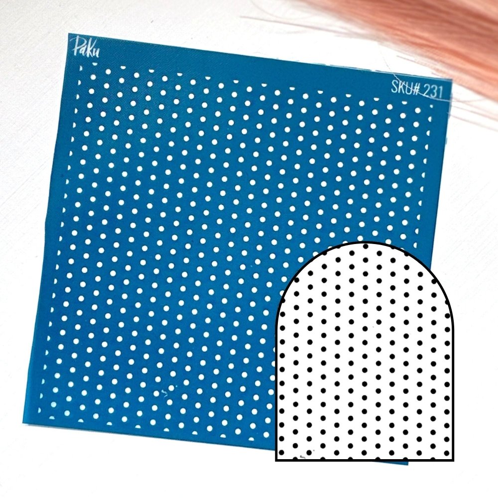 Polka Dots Silkscreen Stencil - 