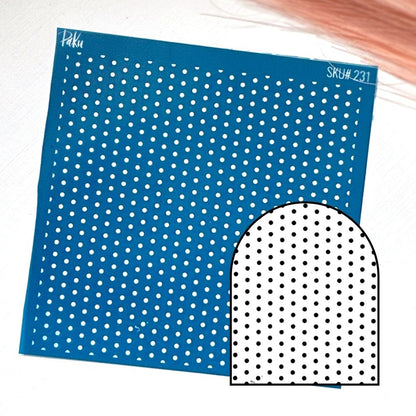 Polka Dots Silkscreen Stencil - 