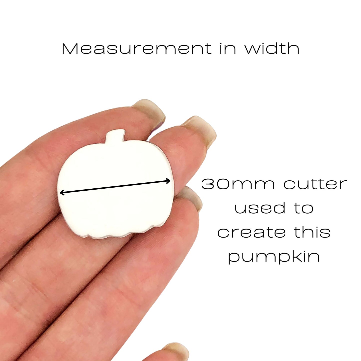 Pumpkin clay cutter for Hallween and autumn crafts. Sizes availble for polymer clay jewellery makers.